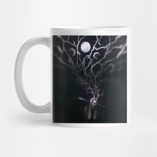 Scream in darkness under the moon cycle Mug